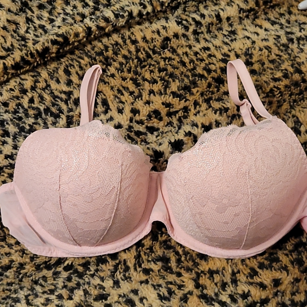 Pink Lace date bra